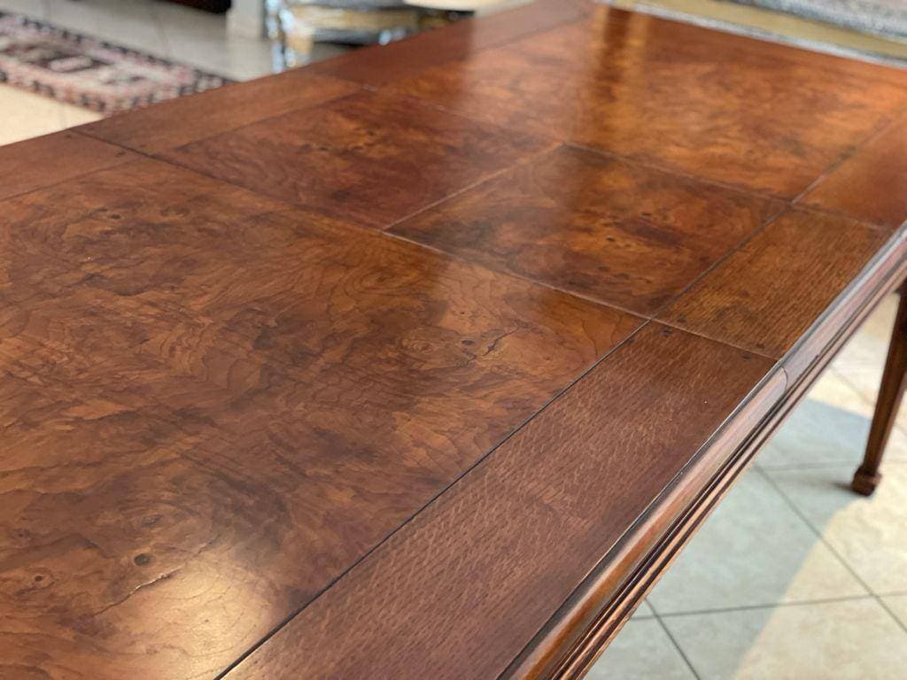 Okkerneut hout eetkamer tafel - image 7