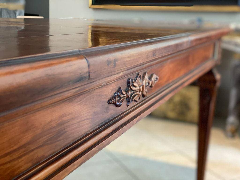 Okkerneut hout eetkamer tafel - image 10