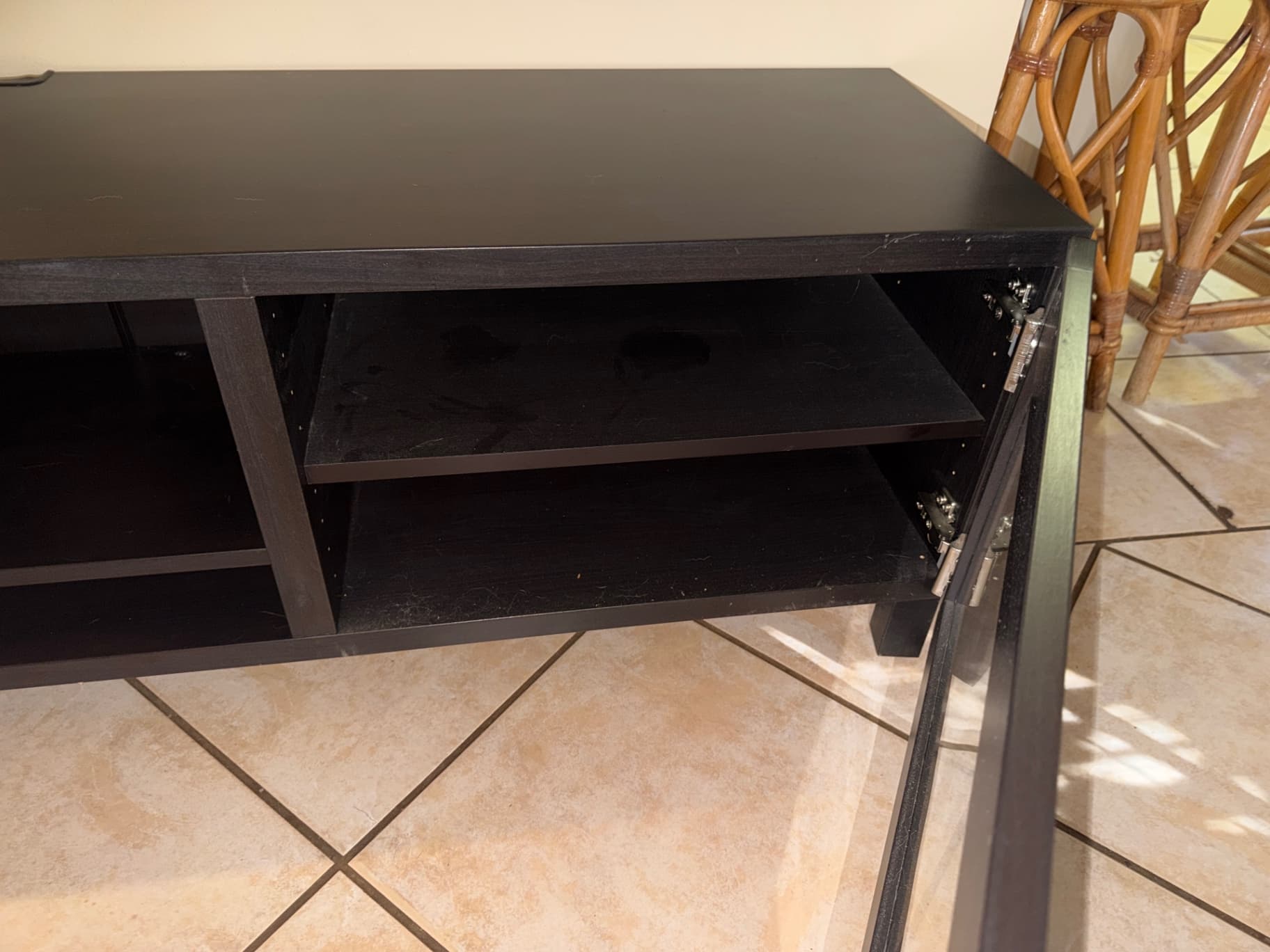 Black IKEA Tv Cabinet - image 2