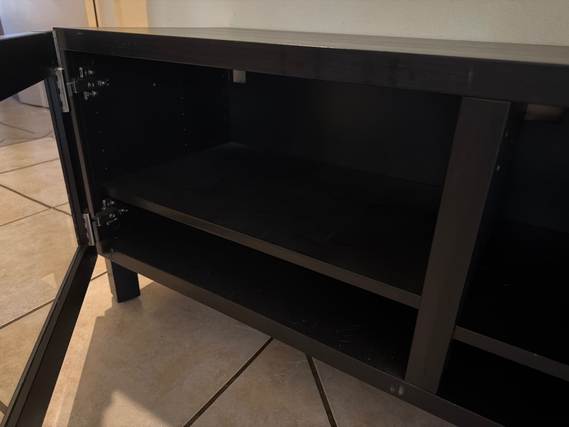 Black IKEA Tv Cabinet - image 3