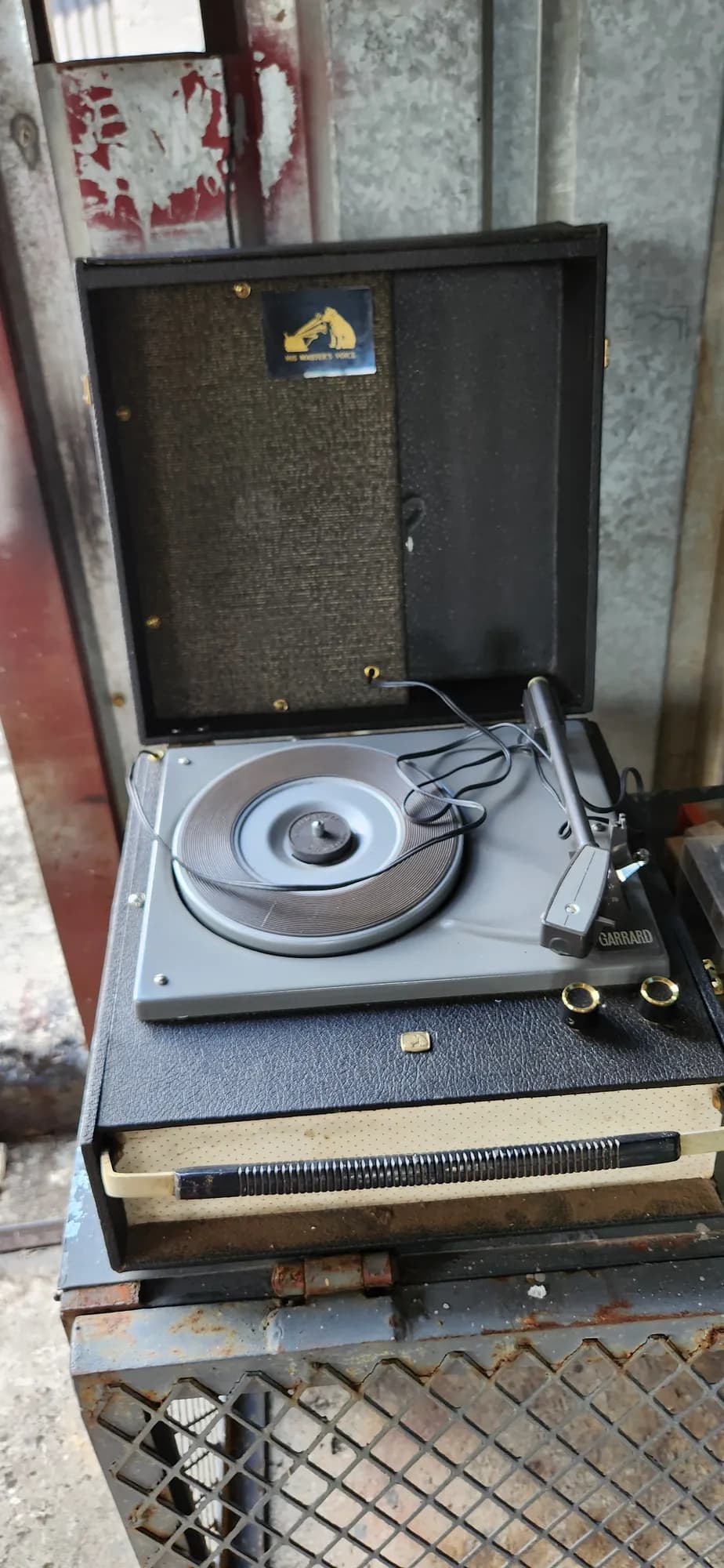 Old record player