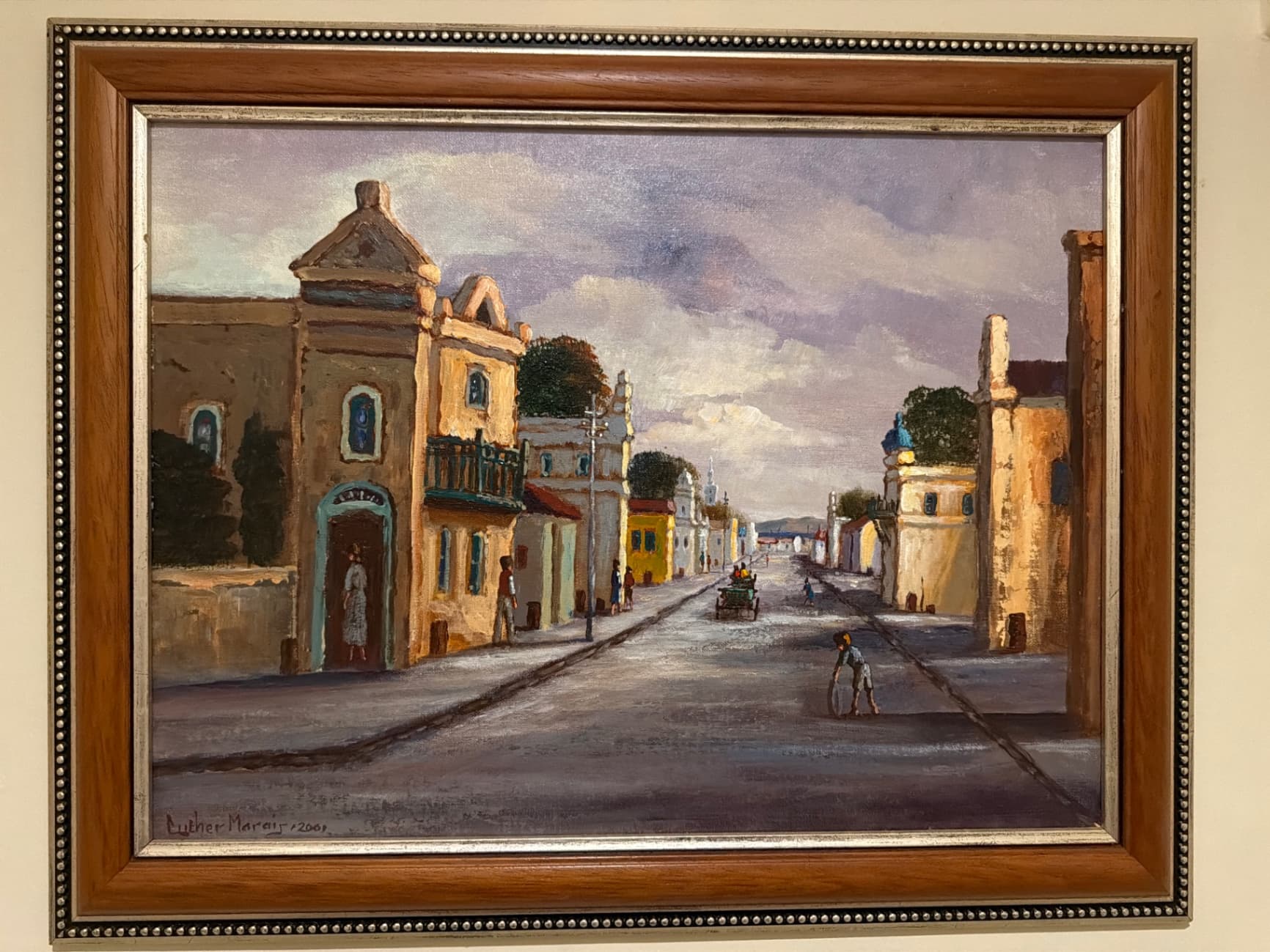 Oil Painting - Old Cape Street Scene (Luther Marais)