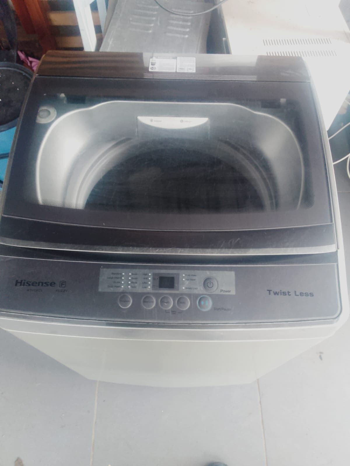 13kg Hisense top loader washing machine